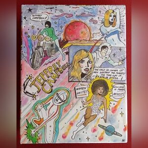 Jeffrey Campbell Colorful Graphic Shoe Box EMPTY Keepsake Gift Box